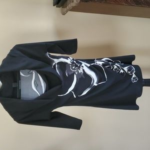 White House Black Market black decorative dress